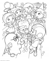 картинки на рабочий стол онлайн Карнавал на новый год Раскраски про зиму для детей