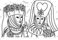 картинки на рабочий стол онлайн Новогодний карнавал Раскраски про зиму для детей