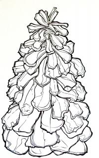 картинки на рабочий стол онлайн Интересная шишка Зимние раскраски для девочек