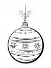 Новогодние игрушки Детские раскраски зима распечатать